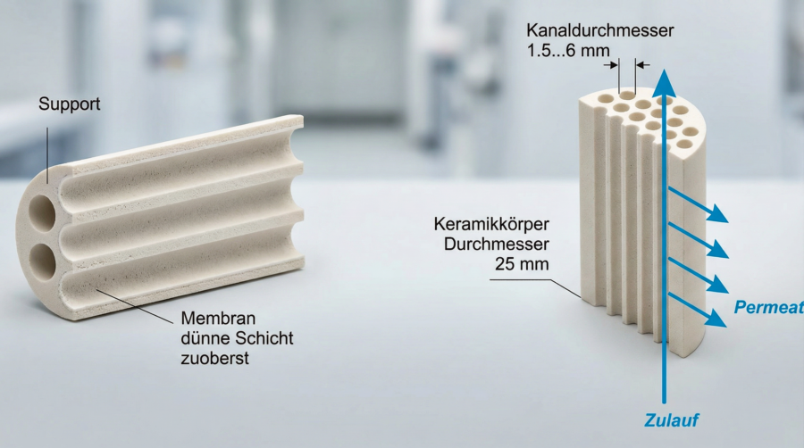 Laboranlage Keramik Querschnitt