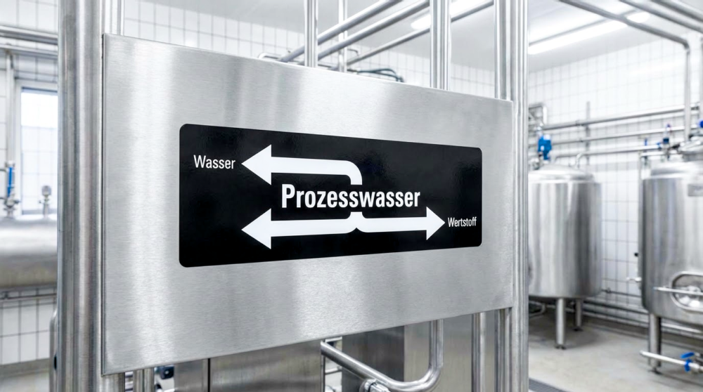 Trennung von Prozesswasser mittels Membranfiltration